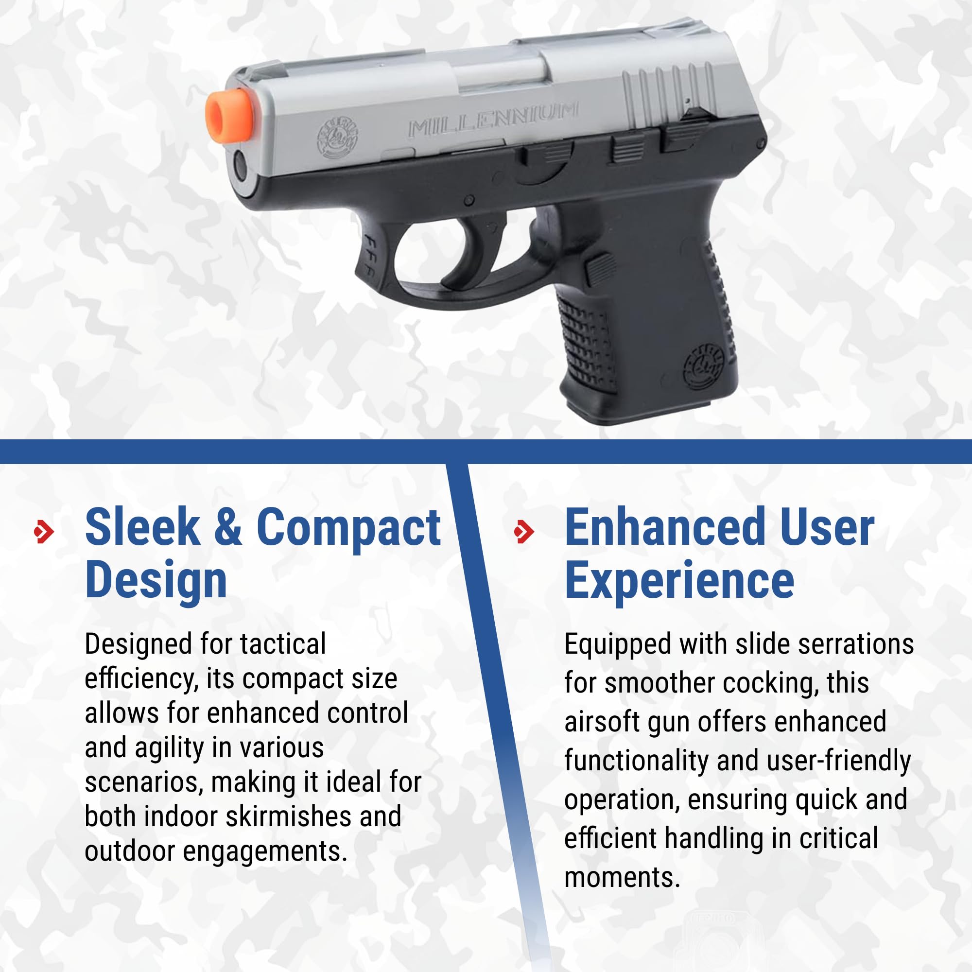 Amazon.com : AirSoft Swiss Arms Millennium PT 111 Spring Powered
